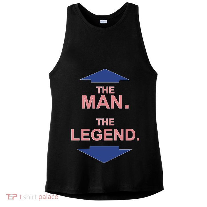 The Man The Legend Ladies PosiCharge Tri-Blend Wicking Tank