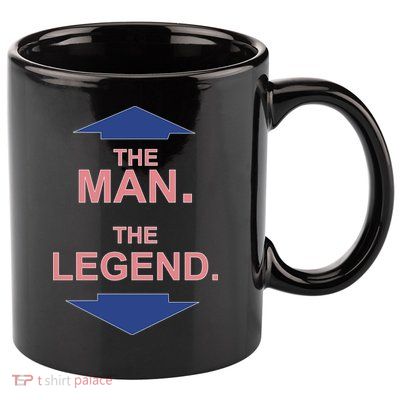 The Man The Legend 11oz C Handle Ceramic Mug