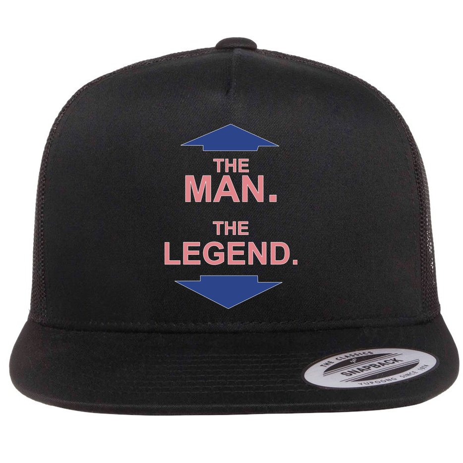 The Man The Legend Flat Bill Trucker Hat