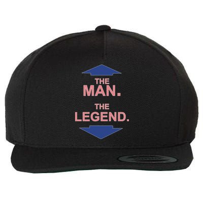 The Man The Legend Wool Snapback Cap