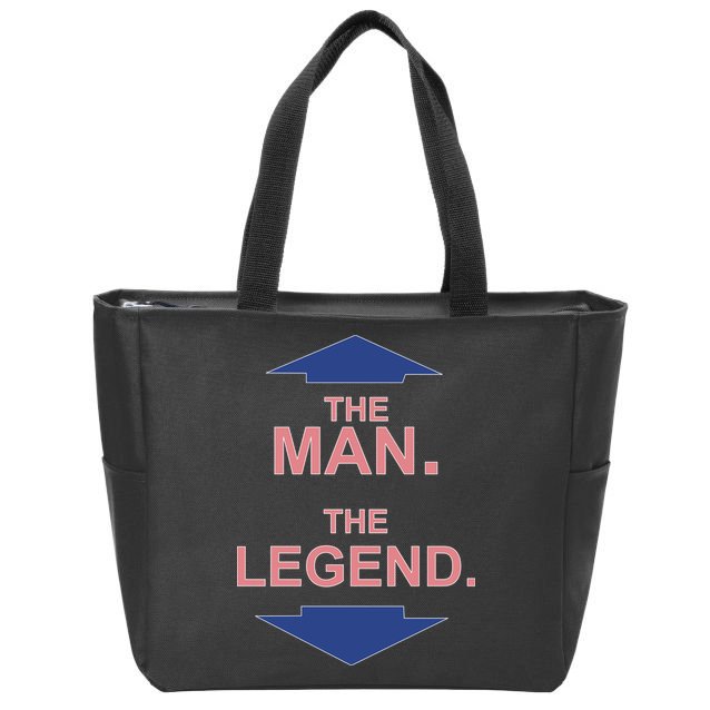 The Man The Legend Zip Tote Bag