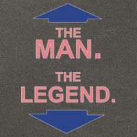 The Man The Legend Cotton Canvas Backpack
