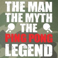 The Man The Myth The Ping Pong Legend Legacy Tie Dye Trucker Hat