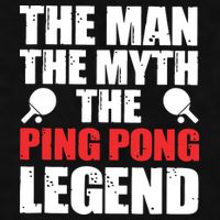 The Man The Myth The Ping Pong Legend Ladies PosiCharge Tri-Blend Wicking Tank
