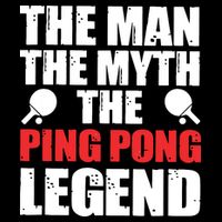 The Man The Myth The Ping Pong Legend Backpack