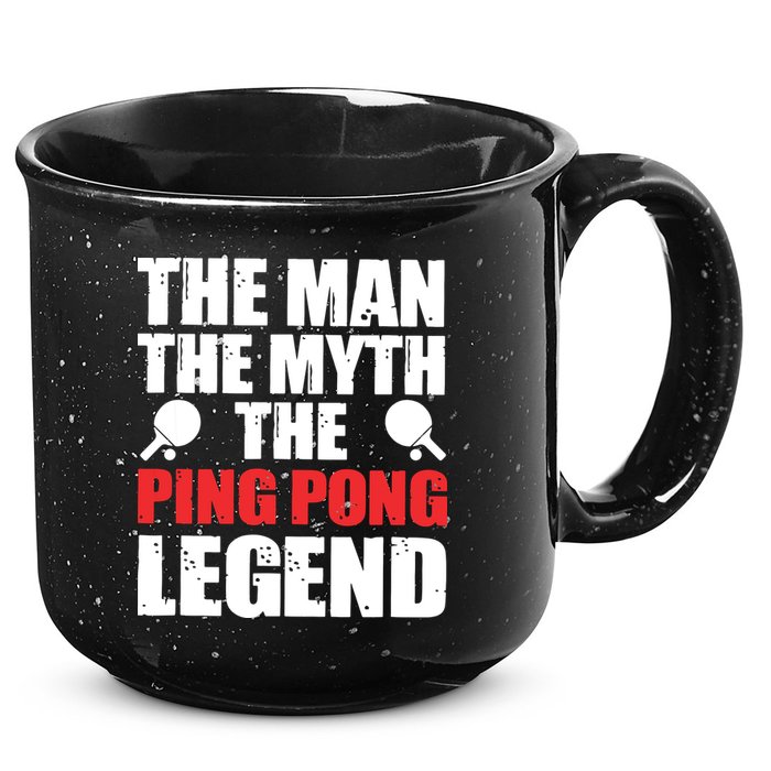 The Man The Myth The Ping Pong Legend 15oz Campfire Ceramic Mug