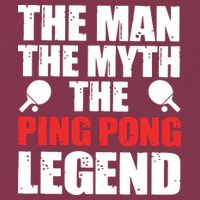 The Man The Myth The Ping Pong Legend 16oz Travel Tumbler