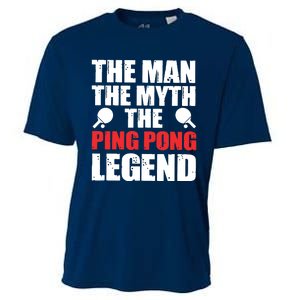 The Man The Myth The Ping Pong Legend Cooling Performance Crew T-Shirt