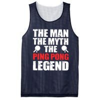 The Man The Myth The Ping Pong Legend Mesh Reversible Basketball Jersey Tank