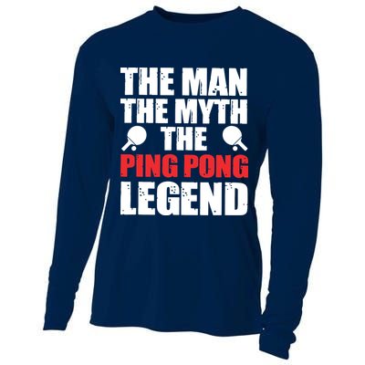 The Man The Myth The Ping Pong Legend Cooling Performance Long Sleeve Crew