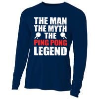 The Man The Myth The Ping Pong Legend Cooling Performance Long Sleeve Crew