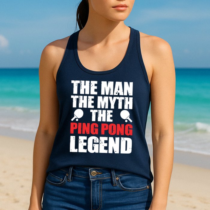 The Man The Myth The Ping Pong Legend Womens Tank Top