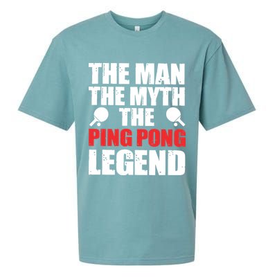 The Man The Myth The Ping Pong Legend Sueded Cloud Jersey T-Shirt