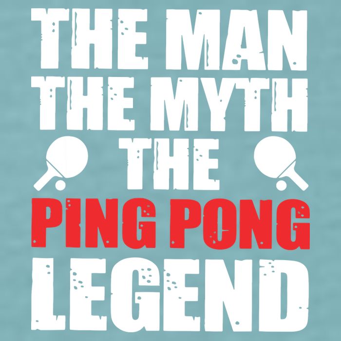 The Man The Myth The Ping Pong Legend Sueded Cloud Jersey T-Shirt