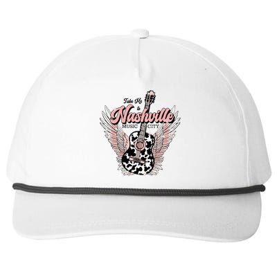 Take Me To Nashville Nashville Tennessee Snapback Five-Panel Rope Hat