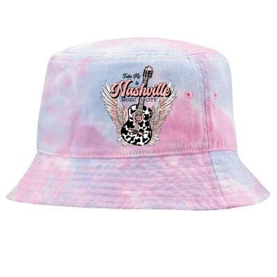 Take Me To Nashville Nashville Tennessee Tie-Dyed Bucket Hat