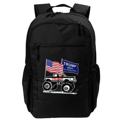 Trump Monster Truck Rally Trump Flag Trump 2024 Gift Backpack