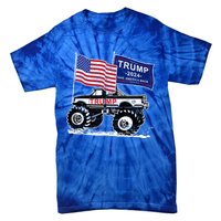 Trump Monster Truck Rally Trump Flag Trump 2024 Gift Tie-Dye T-Shirt