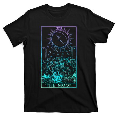 The Moon Tarot Card Rider Waite Witchy T-Shirt