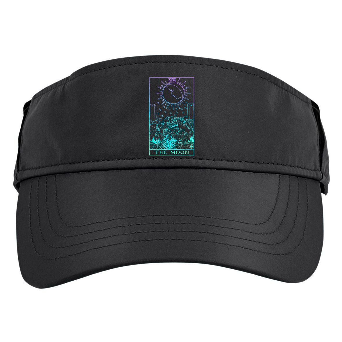 The Moon Tarot Card Rider Waite Witchy Adult Drive Performance Visor