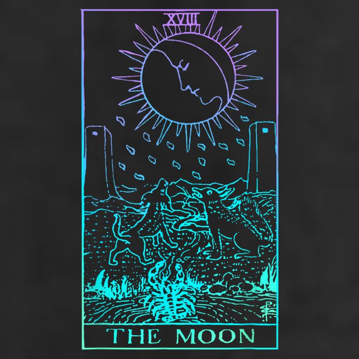 The Moon Tarot Card Rider Waite Witchy Adult Drive Performance Visor