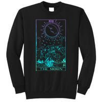 The Moon Tarot Card Rider Waite Witchy Tall Sweatshirt