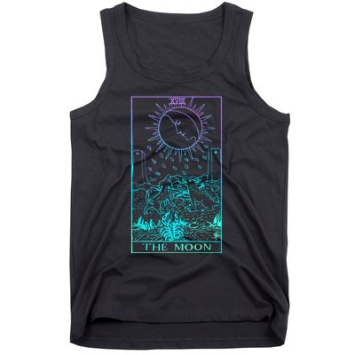 The Moon Tarot Card Rider Waite Witchy Tank Top