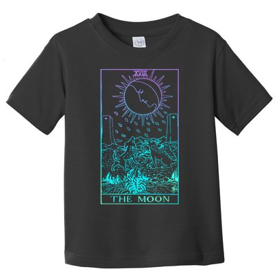 The Moon Tarot Card Rider Waite Witchy Toddler T-Shirt