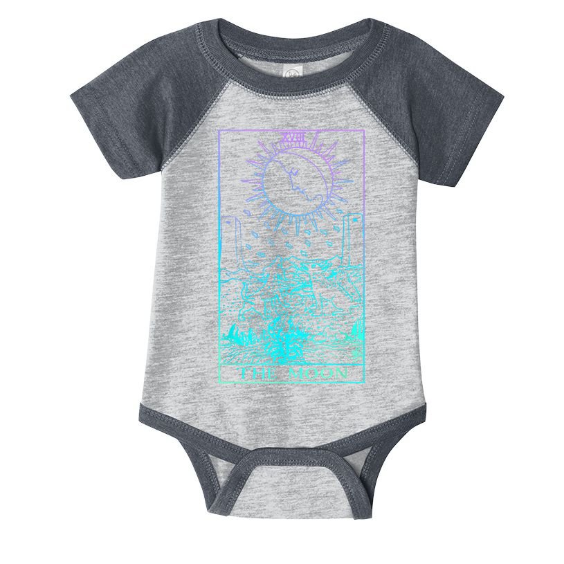 The Moon Tarot Card Rider Waite Witchy Infant Baby Jersey Bodysuit