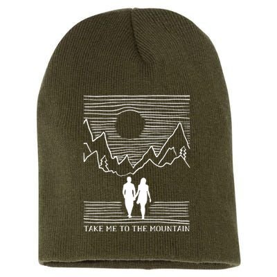 Take Me To The Mountains Trekking Hiking Short Acrylic Beanie