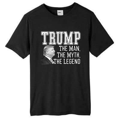 The Man, The Myth, The Legend Donald Trump Tall Fusion ChromaSoft Performance T-Shirt