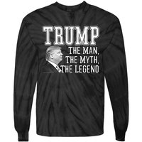 The Man, The Myth, The Legend Donald Trump Tie-Dye Long Sleeve Shirt