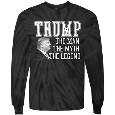 The Man, The Myth, The Legend Donald Trump Tie-Dye Long Sleeve Shirt