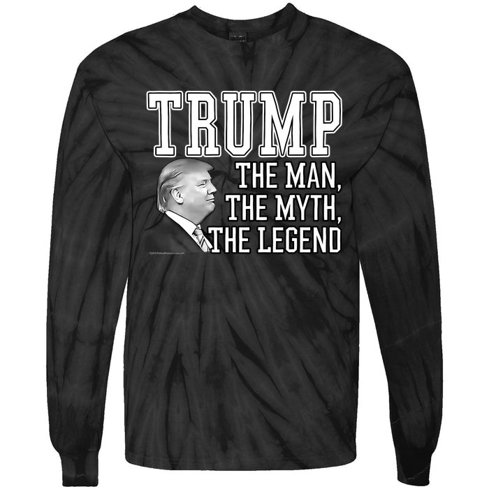 The Man, The Myth, The Legend Donald Trump Tie-Dye Long Sleeve Shirt