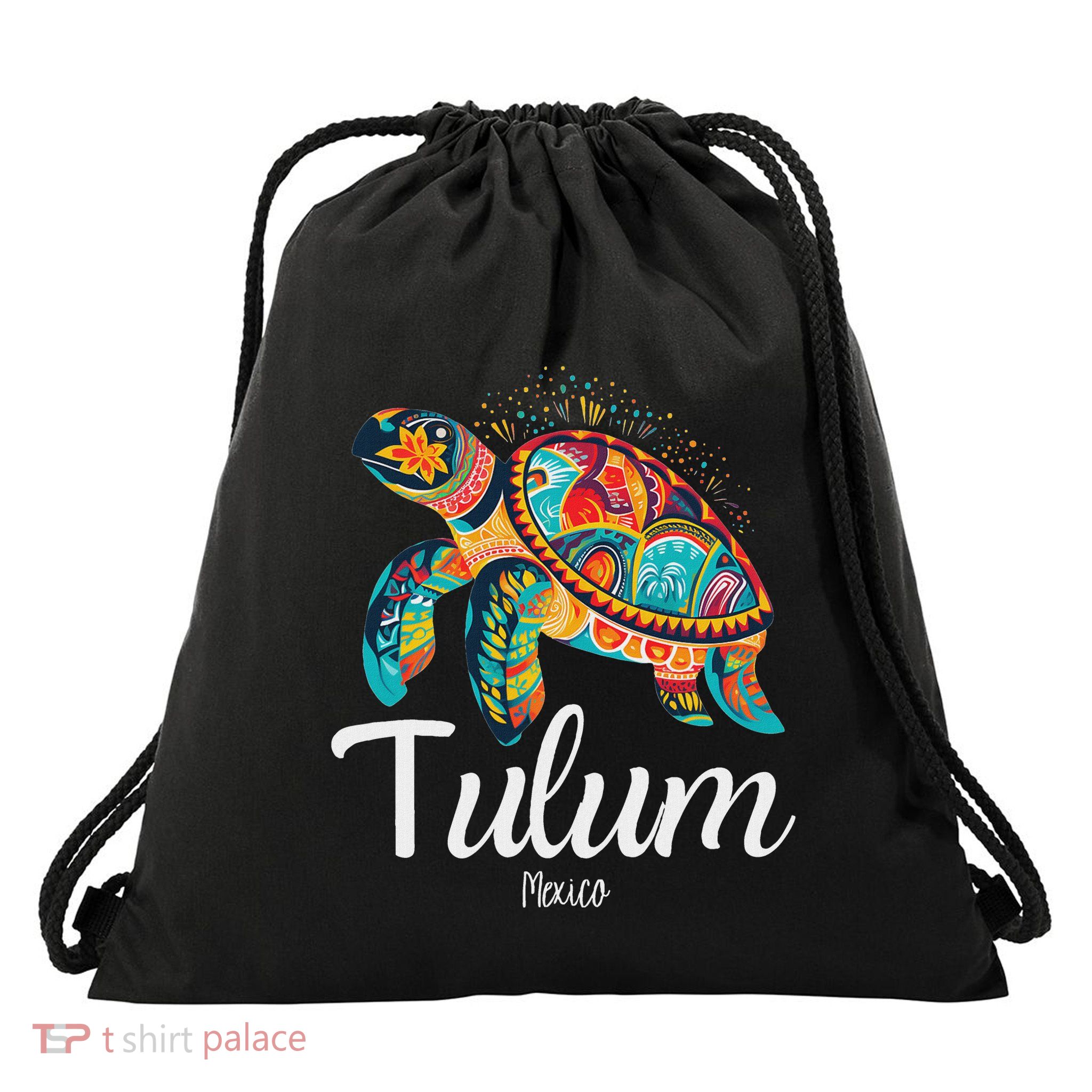 Tulum Mexico Tulum Drawstring Bag