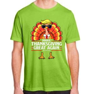 Trump Make Thanksgiving Great Again Funny Turkey Day 2024 Adult ChromaSoft Performance T-Shirt