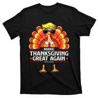 Trump Make Thanksgiving Great Again Funny Turkey Day 2024 T-Shirt