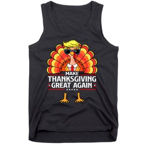 Trump Make Thanksgiving Great Again Funny Turkey Day 2024 Tank Top