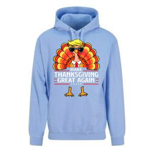 Trump Make Thanksgiving Great Again Funny Turkey Day 2024 Unisex Surf Hoodie