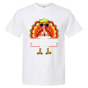 Trump Make Thanksgiving Great Again Funny Turkey Day 2024 Garment-Dyed Heavyweight T-Shirt