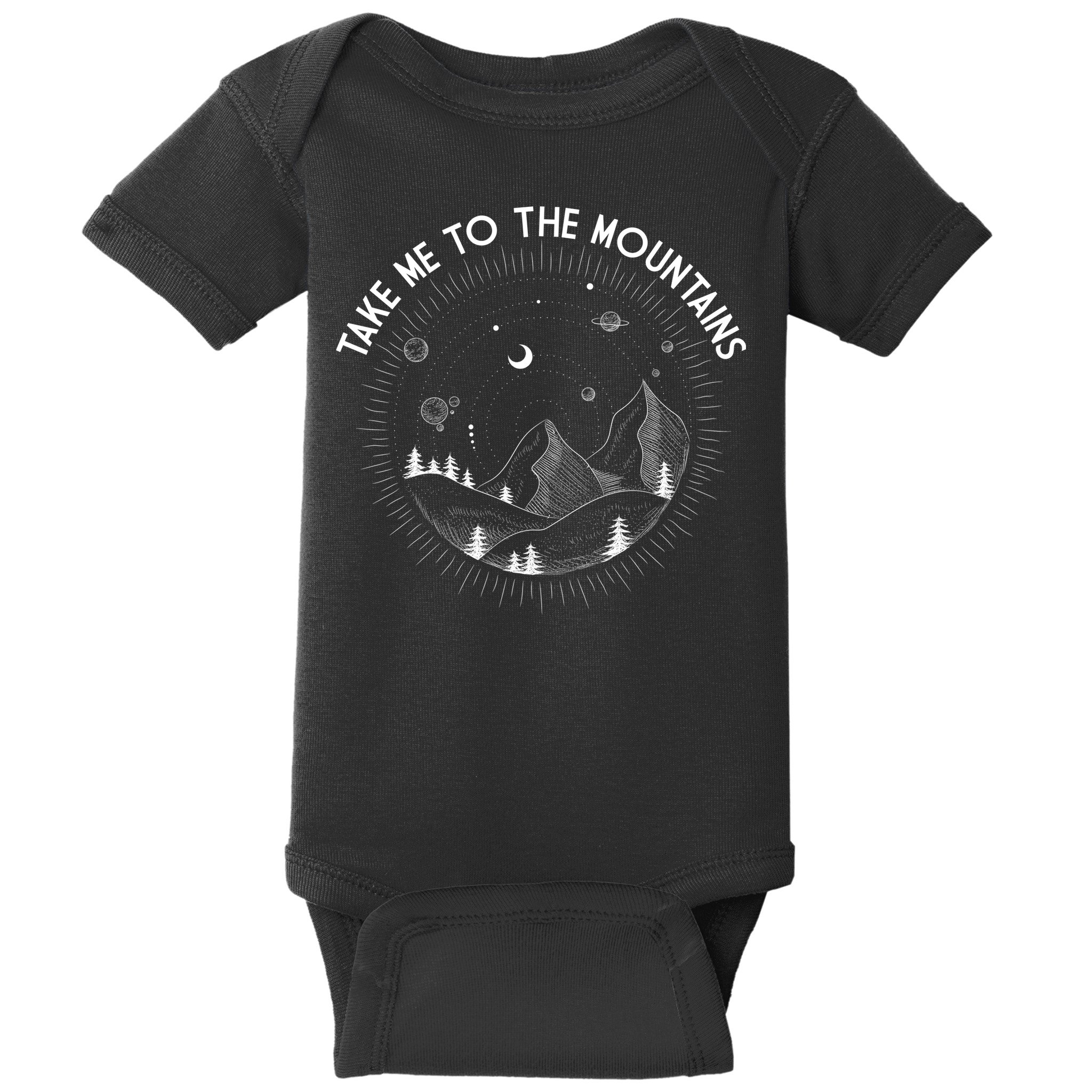 Take Me To The Mountains Nature Baby Bodysuit