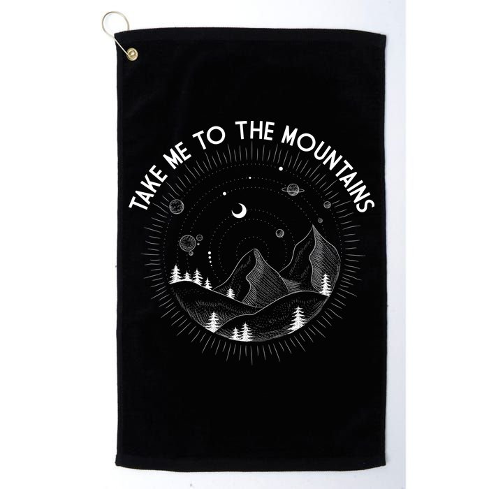 Take Me To The Mountains Nature Golf Towel