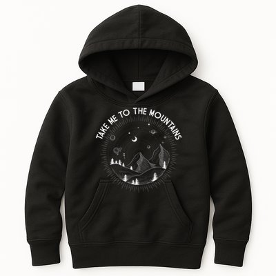 Take Me To The Mountains Nature Kids Hoodie