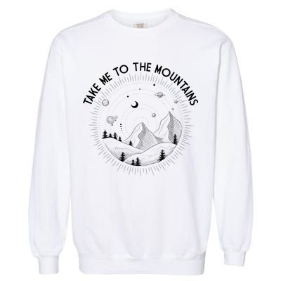 Take Me To The Mountains Nature Garment-Dyed Sweatshirt