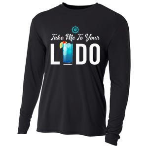 Take Me To Your Lido Cruise Essentials Ship Life Wear Gifts Cooling Performance Long Sleeve Crew