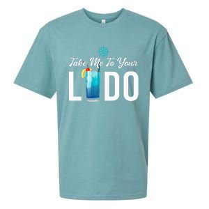 Take Me To Your Lido Cruise Essentials Ship Life Wear Gifts Sueded Cloud Jersey T-Shirt