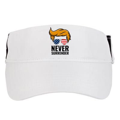 Trump never surrender 2024 Mugshot Adult Drive Performance Visor