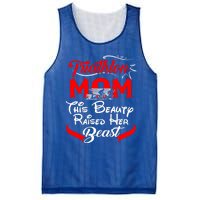 Triathlon Mom This Beauty Raised Her Beast Gift For Mom Gift Mesh Reversible Basketball Jersey Tank