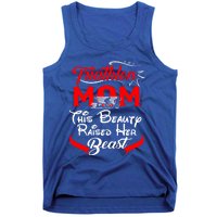 Triathlon Mom This Beauty Raised Her Beast Gift For Mom Gift Tank Top