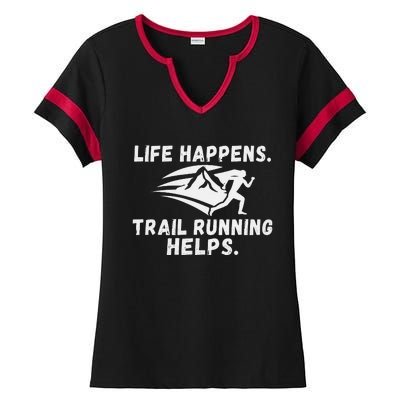 Track Mom Track And Field Mom Runner Running Mama Mother Ladies Halftime Notch Neck Tee